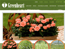 Tablet Screenshot of greenheartfarms.com